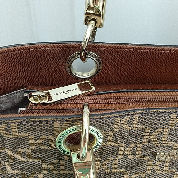 Karl Lagerfeld Miranda Embroidered Handbag - Picture 5 of 8